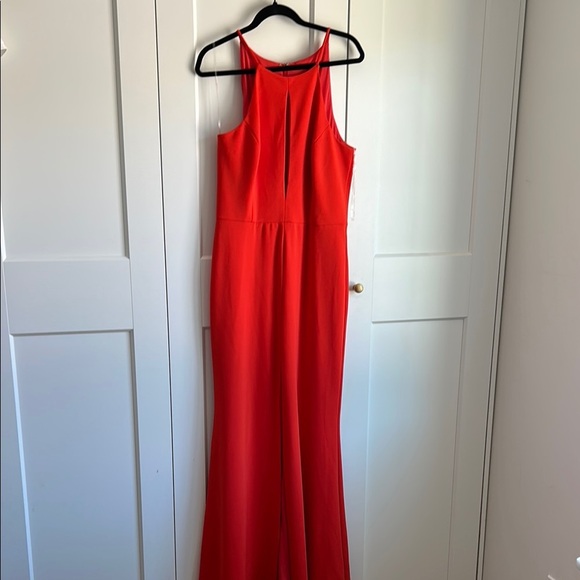 Jay Godfrey Red Formal Gown with Front Slit | 10 - Picture 6 of 8